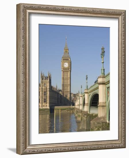 Westminster Bridge, Big Ben and Houses of Parliament, London, England, United Kingdom, Europe-James Emmerson-Framed Photographic Print