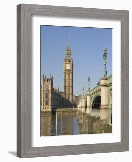 Westminster Bridge, Big Ben and Houses of Parliament, London, England, United Kingdom, Europe-James Emmerson-Framed Photographic Print