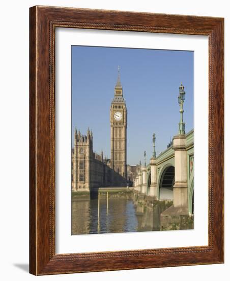 Westminster Bridge, Big Ben and Houses of Parliament, London, England, United Kingdom, Europe-James Emmerson-Framed Photographic Print