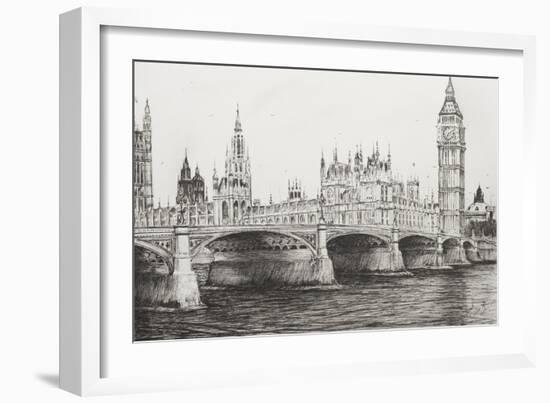 Westminster Bridge, London, UK-Vincent Booth-Framed Giclee Print