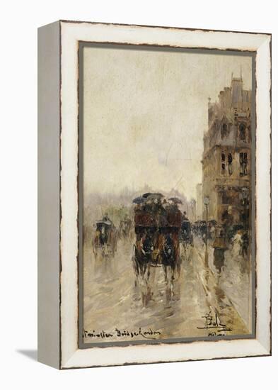 Westminster Bridge, London-Paolo Sala-Framed Premier Image Canvas