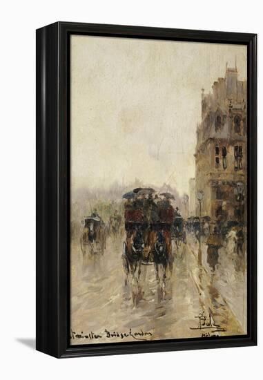 Westminster Bridge, London-Paolo Sala-Framed Premier Image Canvas