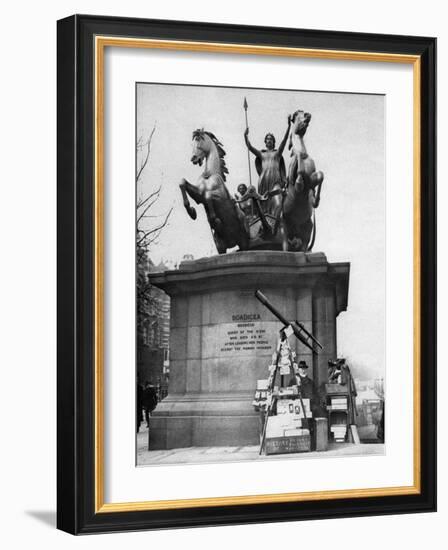 Westminster Bridge Monument, London, 1926-1927-McLeish-Framed Giclee Print