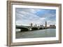 Westminster Bridge over the Thames with the Big Ben and the City of Westminster on the Background-Felipe Rodriguez-Framed Photographic Print