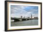 Westminster Bridge over the Thames with the Big Ben and the City of Westminster on the Background-Felipe Rodriguez-Framed Photographic Print