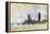 Westminster Bridge, Parliament, and Big Ben, in London (England). Watercolor, Late 19Th, Early 20Th-William Lionel Wyllie-Framed Premier Image Canvas