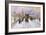 Westminster Bridge under Snow-John Sutton-Framed Giclee Print