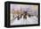 Westminster Bridge under Snow-John Sutton-Framed Premier Image Canvas