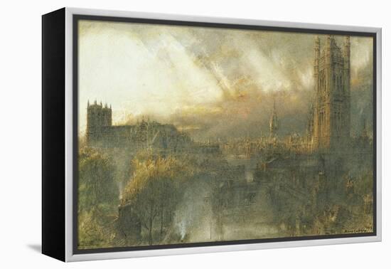 Westminster from a House Top-Albert Goodwin-Framed Premier Image Canvas