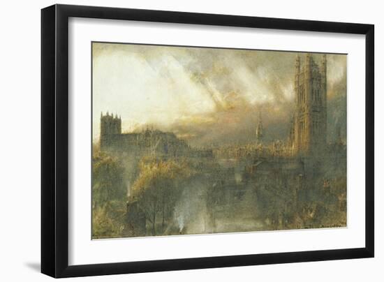 Westminster from a House Top-Albert Goodwin-Framed Giclee Print