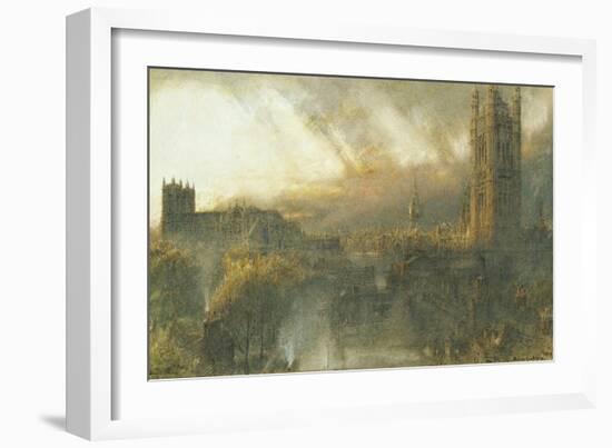 Westminster from a House Top-Albert Goodwin-Framed Giclee Print