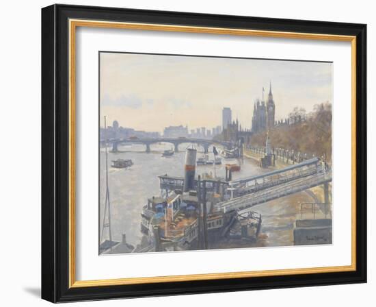 Westminster from Hungerford Bridge, 2010-Julian Barrow-Framed Giclee Print