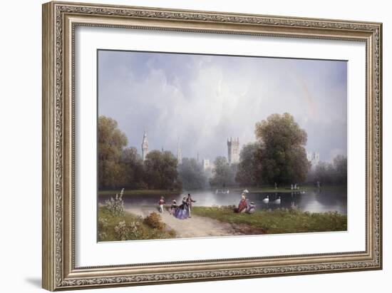Westminster from St. James's Park-Carlo Bossoli-Framed Giclee Print