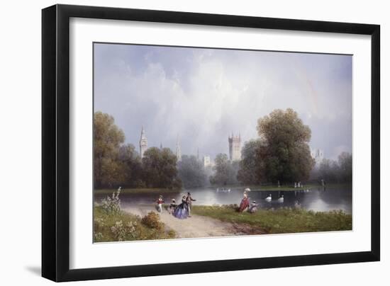 Westminster from St. James's Park-Carlo Bossoli-Framed Giclee Print