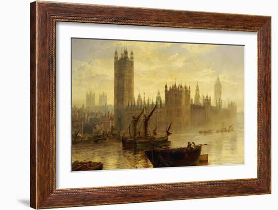 Westminster from the Thames-Claude T. Stanfield Moore-Framed Giclee Print