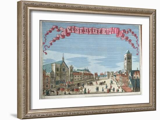 Westminster Hall, from 'A Book of the Prospects of the Remarkable Places in and about the City of L-Robert Morden-Framed Giclee Print
