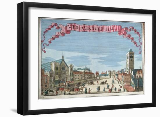 Westminster Hall, from 'A Book of the Prospects of the Remarkable Places in and about the City of L-Robert Morden-Framed Giclee Print