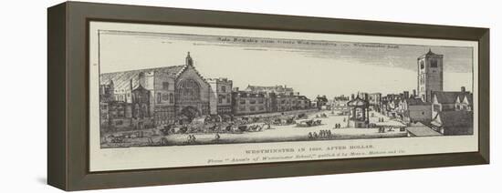 Westminster in 1650-Wenceslaus Hollar-Framed Premier Image Canvas