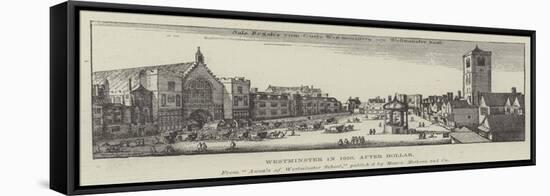 Westminster in 1650-Wenceslaus Hollar-Framed Premier Image Canvas