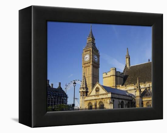 Westminster Palace, Big Ben, London, England, Great Britain-Rainer Mirau-Framed Premier Image Canvas