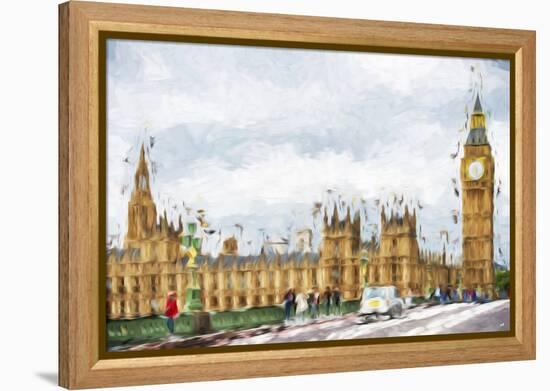 Westminster Palace - In the Style of Oil Painting-Philippe Hugonnard-Framed Premier Image Canvas