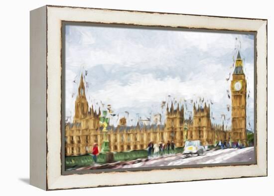 Westminster Palace - In the Style of Oil Painting-Philippe Hugonnard-Framed Premier Image Canvas