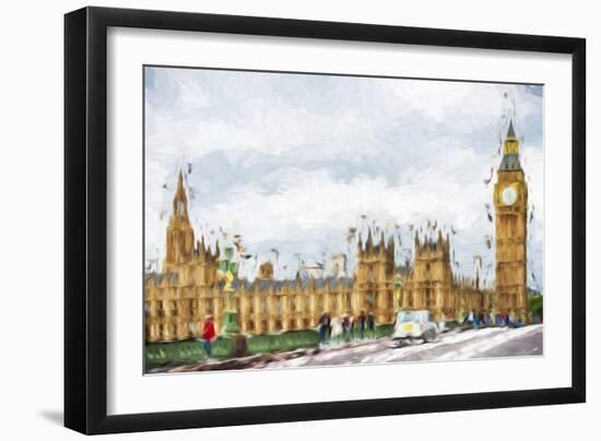 Westminster Palace - In the Style of Oil Painting-Philippe Hugonnard-Framed Giclee Print