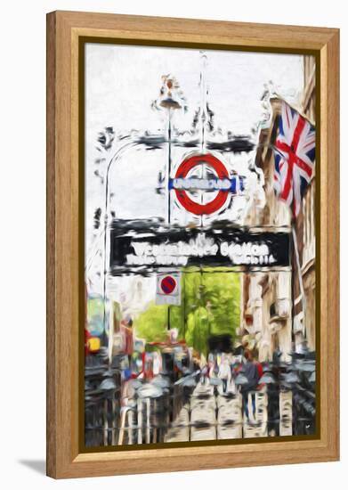 Westminster Station - In the Style of Oil Painting-Philippe Hugonnard-Framed Premier Image Canvas