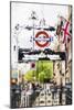 Westminster Station - In the Style of Oil Painting-Philippe Hugonnard-Mounted Giclee Print