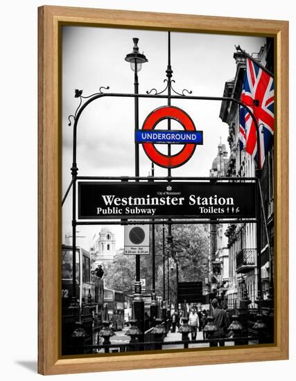 Westminster Station Underground - Subway Station - London - UK - England - United Kingdom - Europe-Philippe Hugonnard-Framed Premier Image Canvas