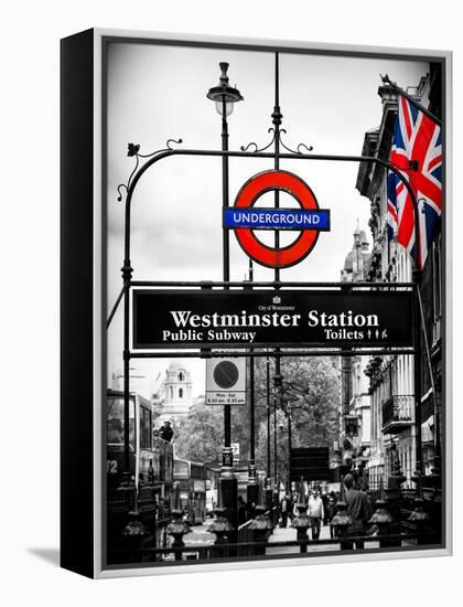 Westminster Station Underground - Subway Station - London - UK - England - United Kingdom - Europe-Philippe Hugonnard-Framed Premier Image Canvas