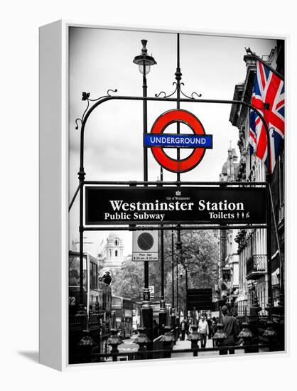 Westminster Station Underground - Subway Station - London - UK - England - United Kingdom - Europe-Philippe Hugonnard-Framed Premier Image Canvas