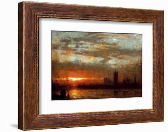 Westminster Sunset, London-Albert Goodwin-Framed Premium Giclee Print