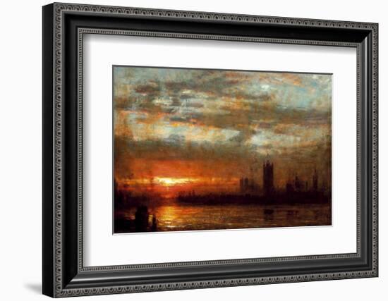 Westminster Sunset, London-Albert Goodwin-Framed Premium Giclee Print