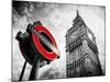 Westminster Underground Sign - Subway Station Sign - Big Ben - City of London - UK - England-Philippe Hugonnard-Mounted Photographic Print