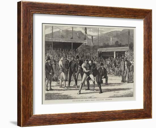 Westmoreland Sports, Heavy Wrestling, Grasmere-Basil Bradley-Framed Giclee Print