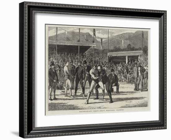 Westmoreland Sports, Heavy Wrestling, Grasmere-Basil Bradley-Framed Giclee Print