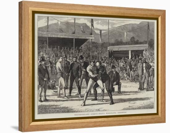 Westmoreland Sports, Heavy Wrestling, Grasmere-Basil Bradley-Framed Premier Image Canvas