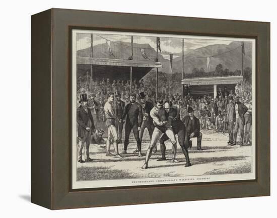 Westmoreland Sports, Heavy Wrestling, Grasmere-Basil Bradley-Framed Premier Image Canvas