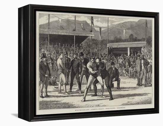 Westmoreland Sports, Heavy Wrestling, Grasmere-Basil Bradley-Framed Premier Image Canvas