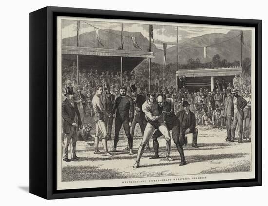 Westmoreland Sports, Heavy Wrestling, Grasmere-Basil Bradley-Framed Premier Image Canvas