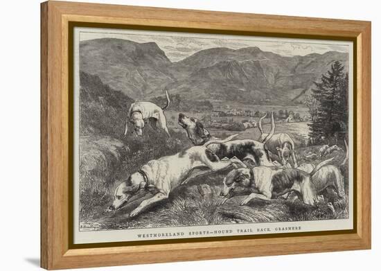 Westmoreland Sports, Hound Trial Race, Grasmere-Basil Bradley-Framed Premier Image Canvas