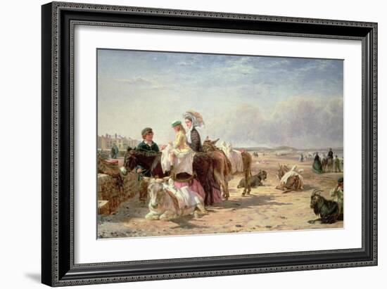 Weston Sands in 1864-William Hopkins and Edmund Havell-Framed Giclee Print