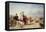 Weston Sands in 1864-William Hopkins and Edmund Havell-Framed Premier Image Canvas