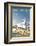 Weston Super Mare - Dave Thompson Contemporary Travel Print-Dave Thompson-Framed Art Print