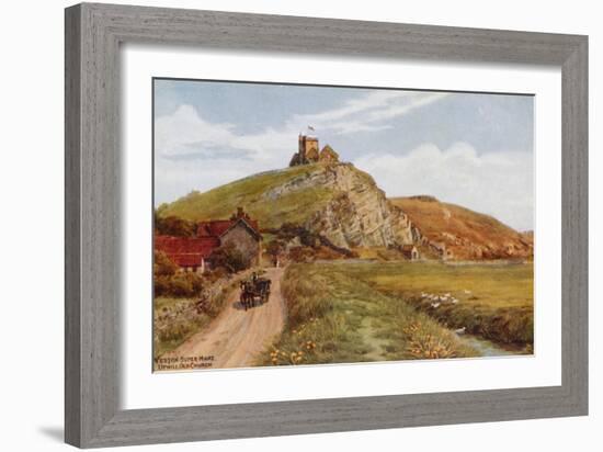 Weston-Super-Mare, Uphill Old Church-Alfred Robert Quinton-Framed Giclee Print