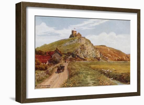 Weston-Super-Mare, Uphill Old Church-Alfred Robert Quinton-Framed Giclee Print