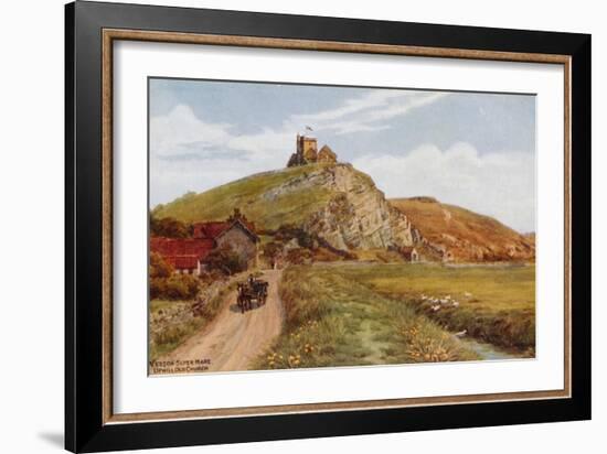 Weston-Super-Mare, Uphill Old Church-Alfred Robert Quinton-Framed Giclee Print