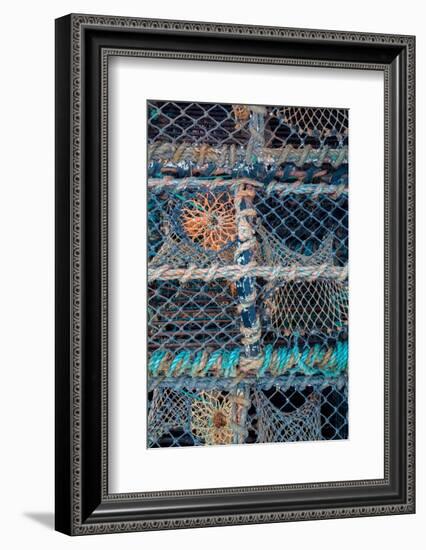 Westport Ireland, lobsters pots are ready to go to sea.-Betty Sederquist-Framed Photographic Print