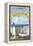Westport, Washington Views-Lantern Press-Framed Stretched Canvas